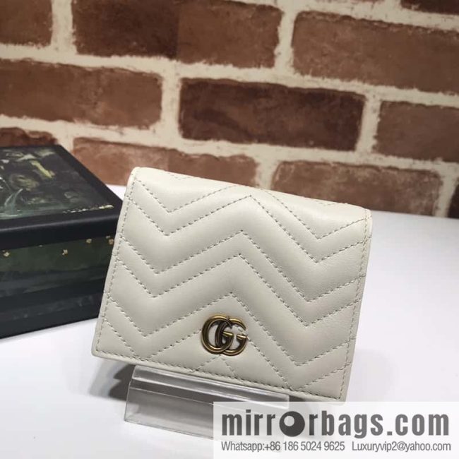 GUCCI GG Marmont series card holder 466492 meters white