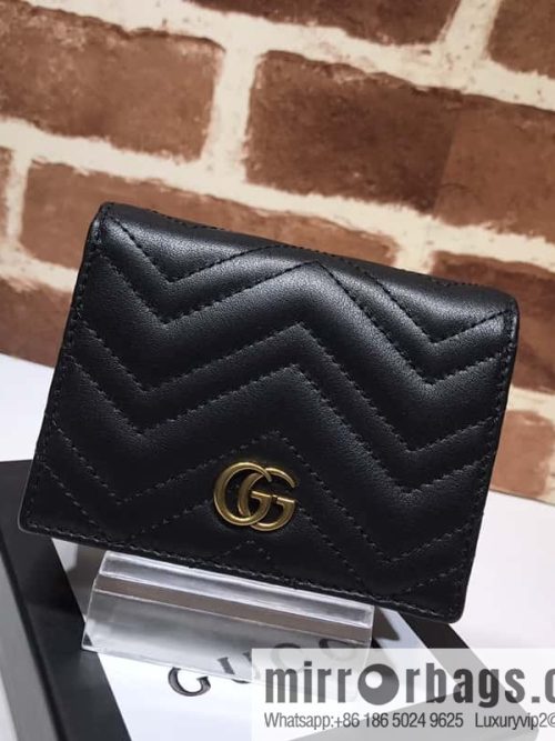 GUCCI GG Marmont series card holder 466492g full leather