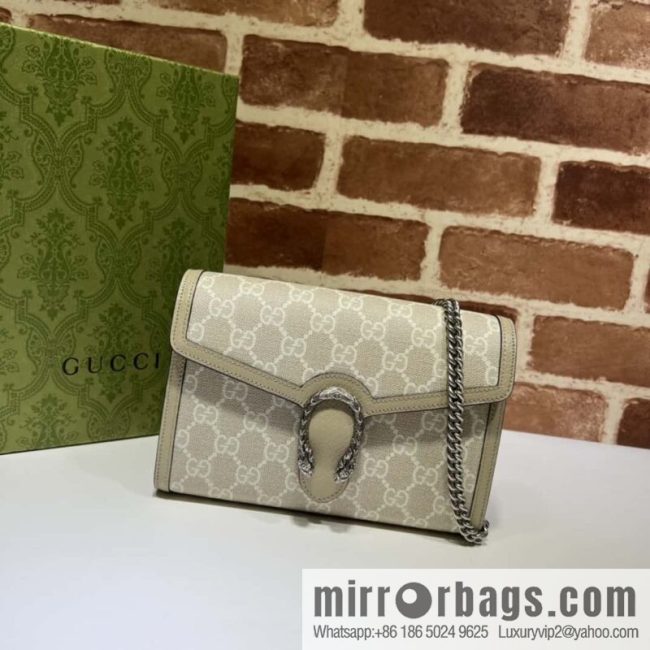 GUCCI Dionysus series mini chain strap handbag 401231 meters glue oat