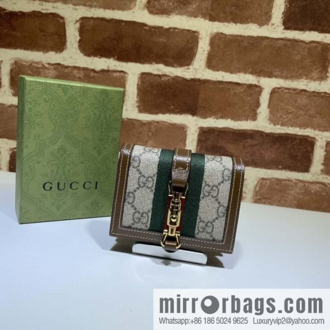 GUCCI Jackie 1961 series card holder 645536 brown brown