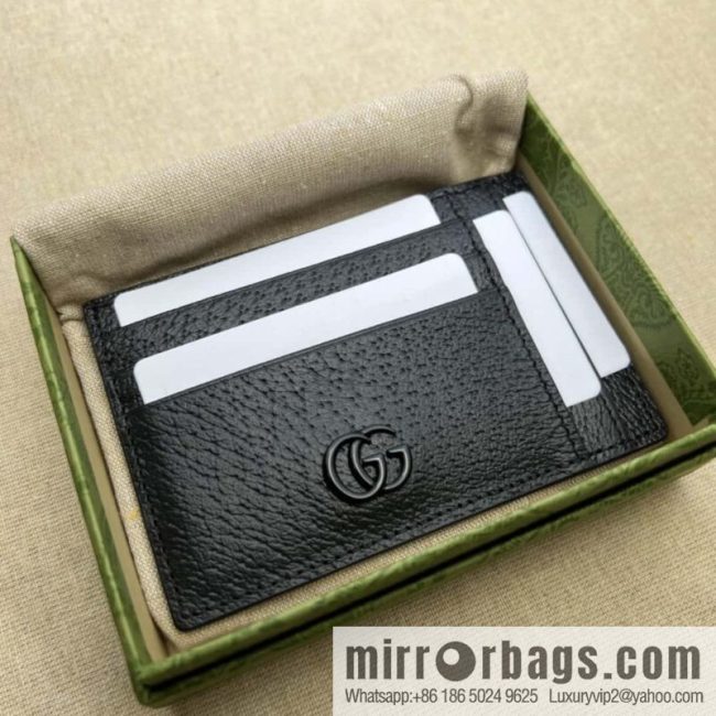 GUCCI GG Marmont Card Holder 722734g Pig/g G