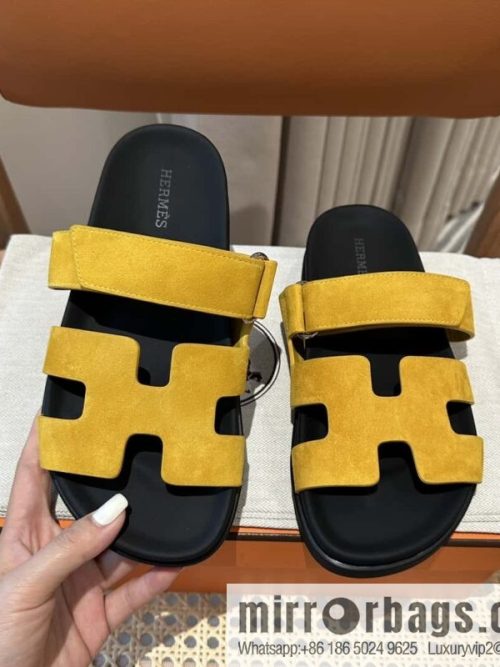 Hermès second uncle shoes 🐎🐎 sheep king yellow