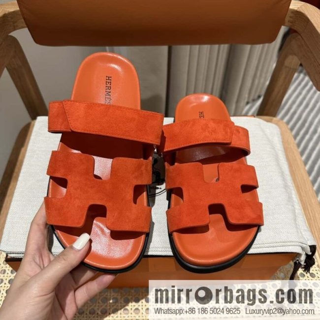 Hermès second uncle shoes 🐎🐎 Yangjing orange