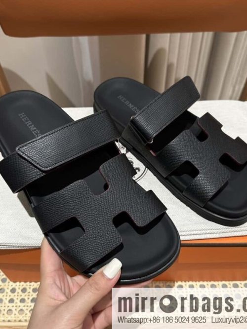 Hermès second uncle shoes 🐎🐎 palm print black