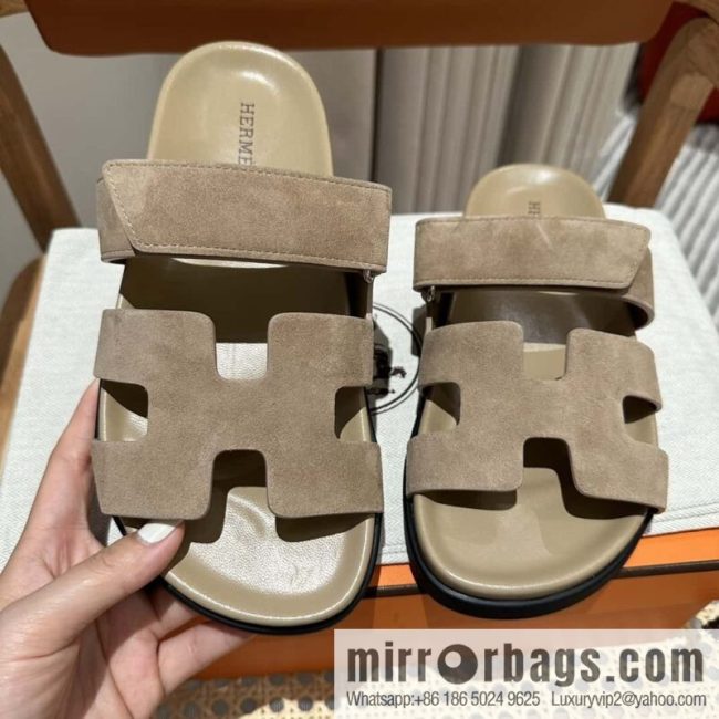 Hermès second uncle shoes 🐎🐎 Yangjing milk tea color