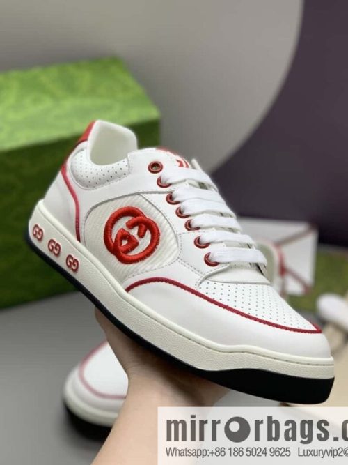 GUCCI side decoration classic double G men\'s casual shoes
