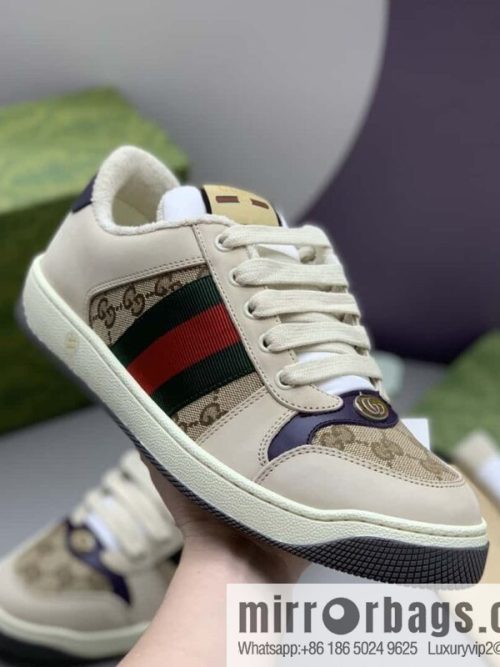 GUCCI latest color scheme G couple small dirty shoes