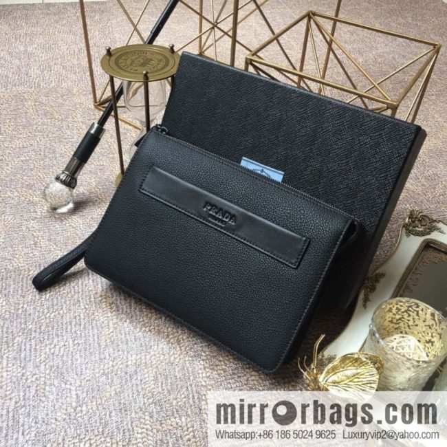 PRADA imported suede pattern, full leather inside and outside, new handbag 001A