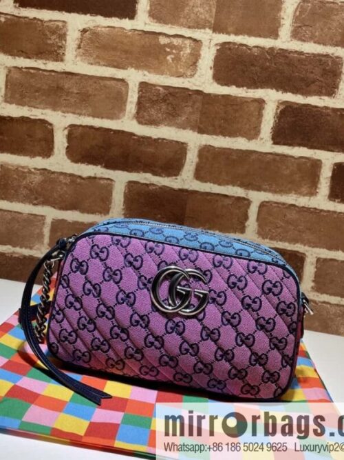 GUCCI GG Marmont series shoulder backpack 447632 pastel patchwork