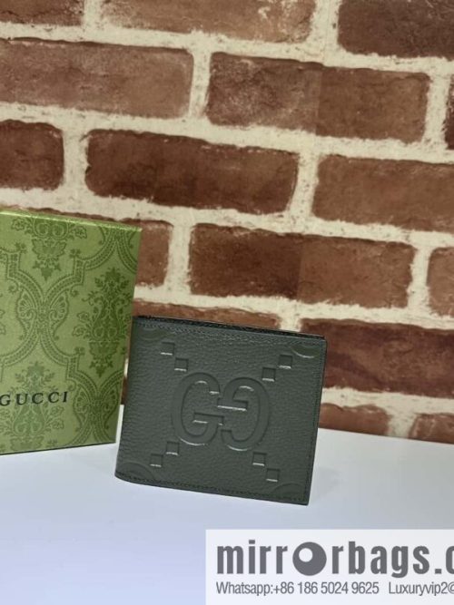GUCCI JUMBO GG COIN WALLET 739479 Green Li Press G