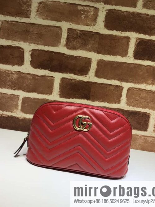 GUCCI GG MARMONT clutch bag 625690 bright red