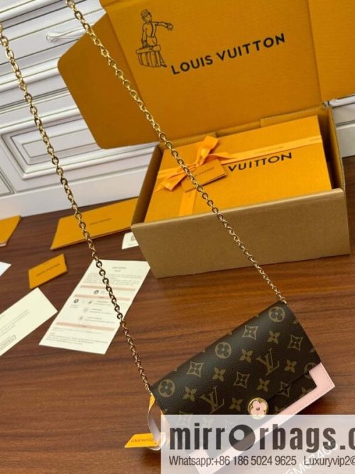 LV M67405 Flores chain strap wallet