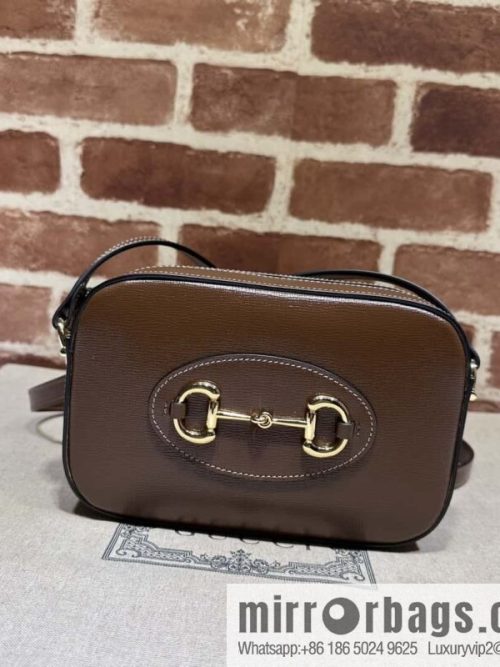 Gucci Horsebit 1955 series small shoulder backpack 760196 brown full leather