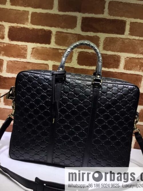 wsxc1697217634979_0esum40cnurt44714_20250718031347.jpg GUCCI GG pressed leather briefcase 201480g pressed