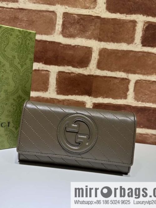 Gucci Blondie series long wallet 760302 gray