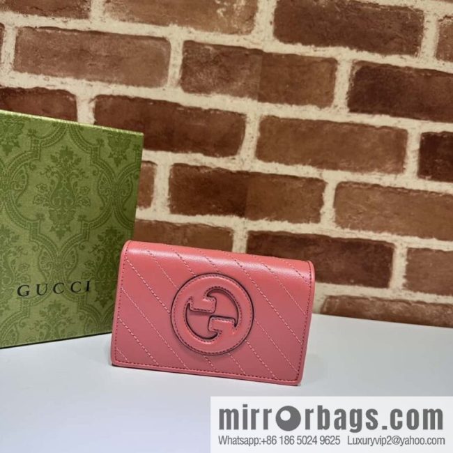 Gucci Blondie series wallet 760336 rose powder