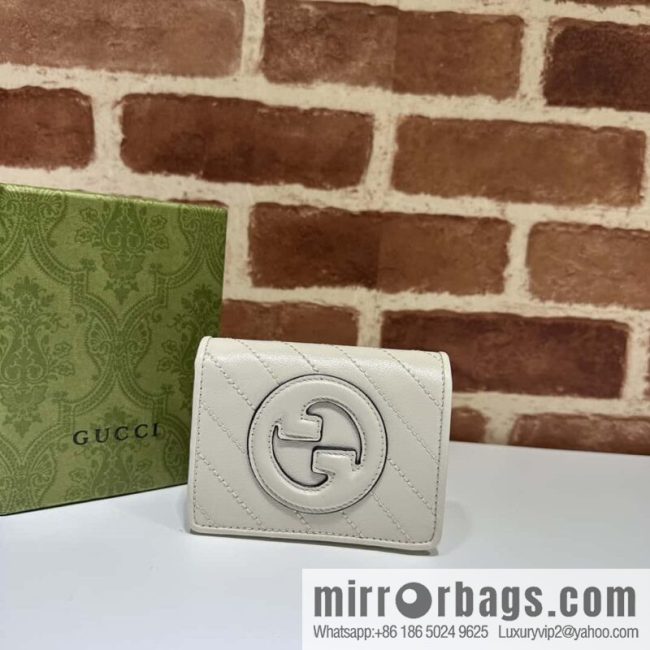 Gucci Blondie card holder 760317 white