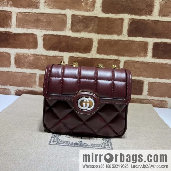 Gucci Deco mini backpack 741457 burgundy