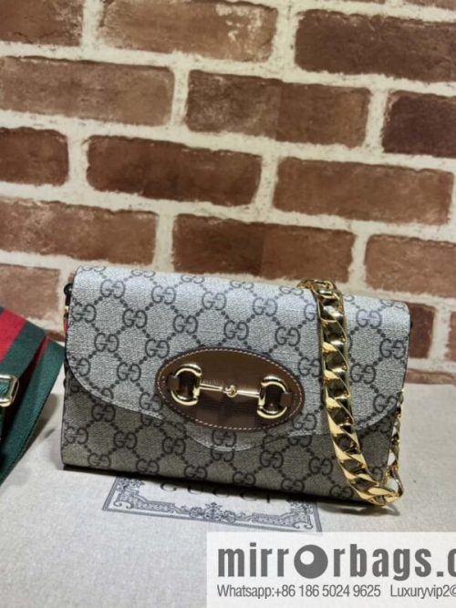 Gucci Horsebit 1955 mini bag 724713 brown pvc/brown