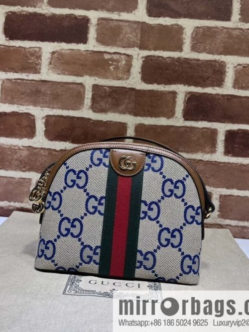 GUCCI Gucci Ophidia series small shoulder backpack 499621 large G blue cloth