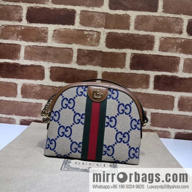 GUCCI Gucci Ophidia series small shoulder backpack 499621 large G blue cloth
