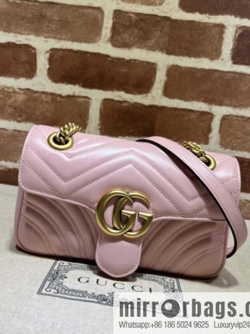 GUCCI Gucci GG Marmont series mini shoulder backpack 446744 light pink
