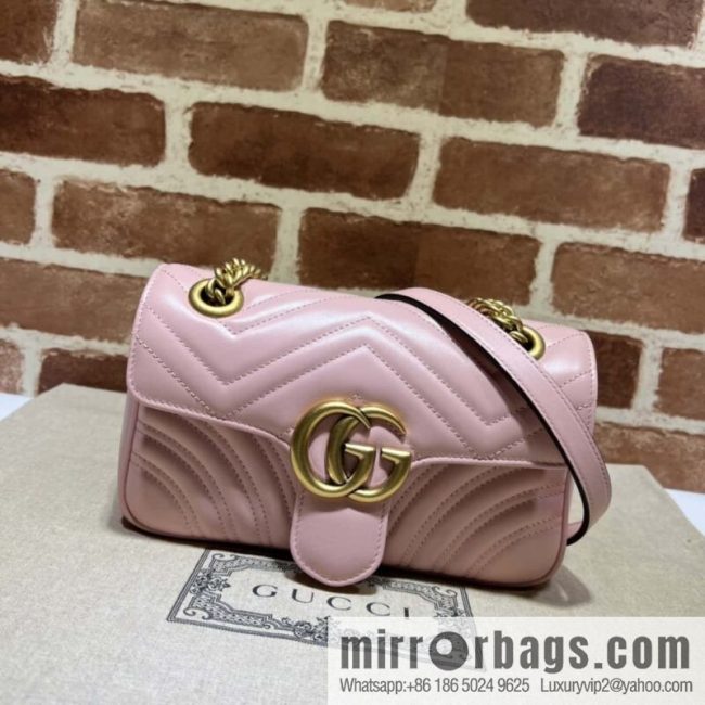 GUCCI Gucci GG Marmont series mini shoulder backpack 446744 light pink