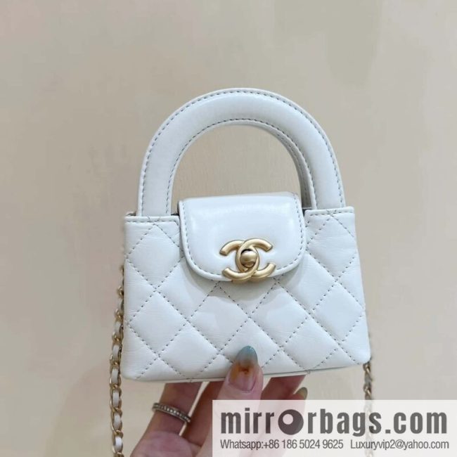 CHANEL 23K autumn and winter series mini Kelly bag AP3435 white