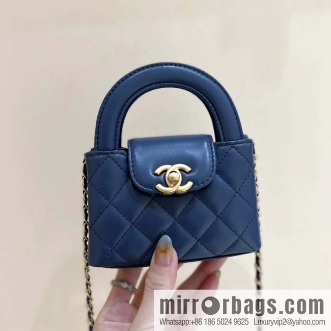 CHANEL 23K autumn and winter series mini Kelly bag AP3435 blue