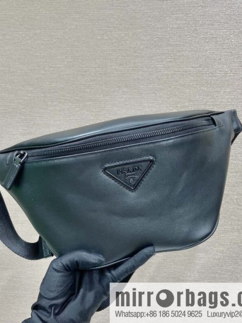 PRADA calfskin, full leather fanny pack 2VL033