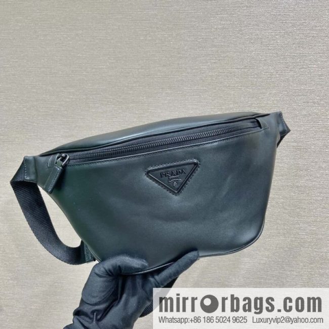 PRADA calfskin, full leather fanny pack 2VL033