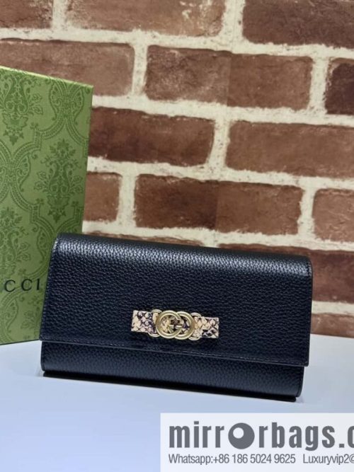 GUCCI Gucci 23 autumn and winter, women\'s wallet 750461 black