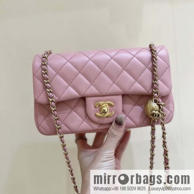 CHANEL 23K new color, pure original small gold ball, large mini20cm AS1787