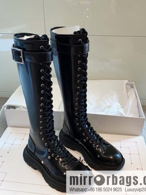 Alexander McQueen Alexander McQueen, platform strap-on knight boots