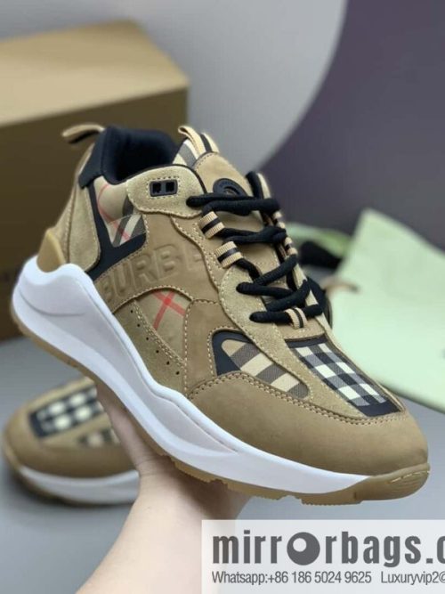 Burberry Burberry, bright embossed Bur logo, men\'s low-top casual sneakers