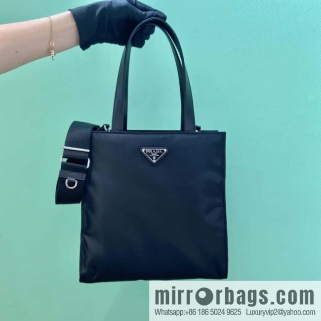 PRADA imported lined nylon fabric, new tote bag 1BG426