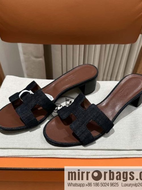Hermès\' latest denim high heels
