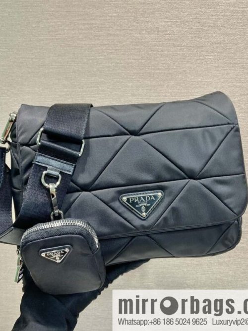 PRADA three-in-one, imported nylon fabric crossbody bag 1BD290