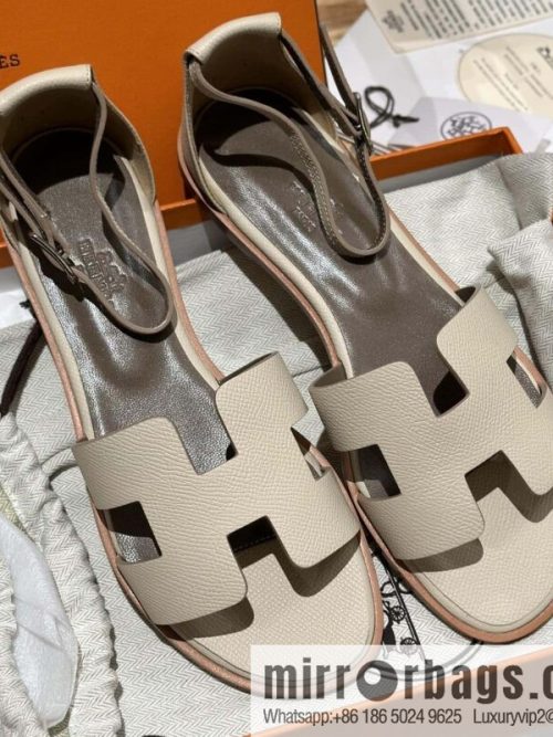 Hermès imported Italian cowhide, new small sandals