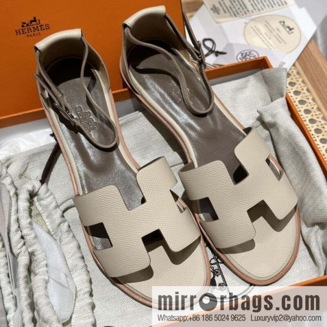 Hermès imported Italian cowhide, new small sandals