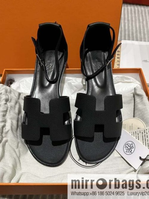 Hermès imported Italian cowhide, new small sandals