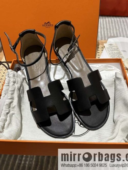 Hermès imported Italian cowhide, new small sandals