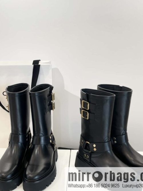 CELINE autumn and winter mid-tube thick-soled knight locomotive boots