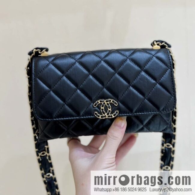 wsxc1698673623096_0-800x800zlgqffbnbib36857_20250716042810.jpg CHANEL 23K autumn and winter series, super hot 19 retro organ bag AP3572 black