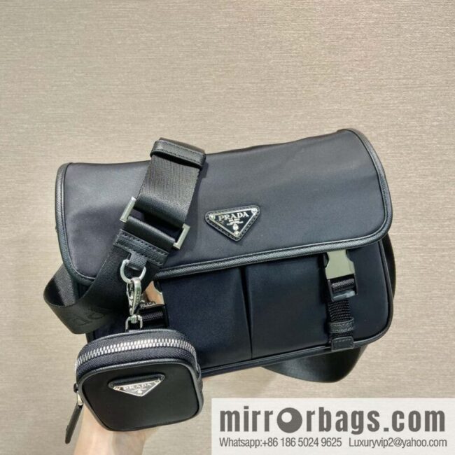 PRADA Prada Nylon Flip Handbag 2VD769M