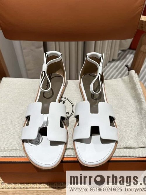 Hermès imported Italian cowhide, new small sandals