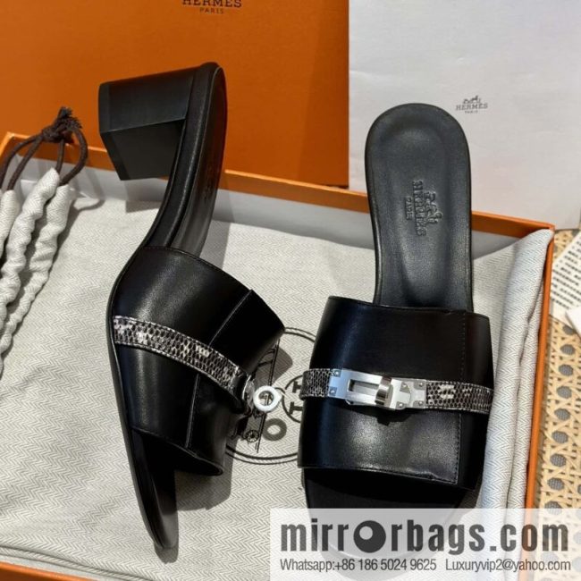 Hermes Kelly Buckle Lizard 🦎 Strap High Heel