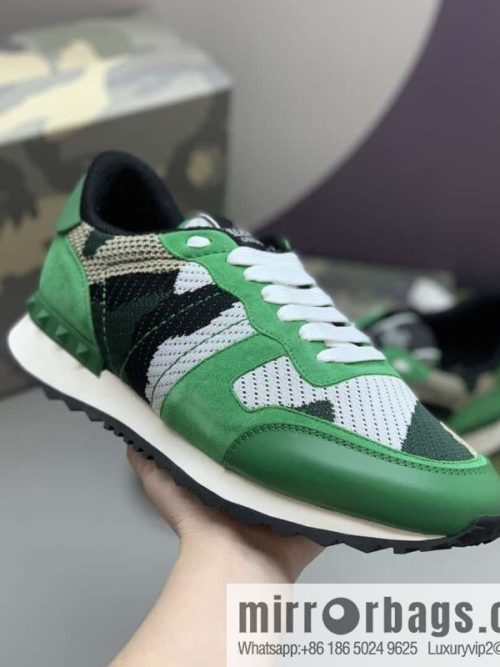 VALENTINO Valentino, men\'s camouflage fabric sneakers