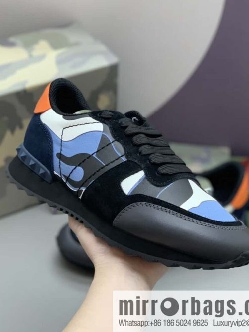 VALENTINO Valentino, men\'s camouflage fabric sneakers