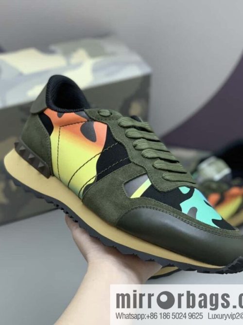 VALENTINO Valentino, men\'s camouflage fabric sneakers